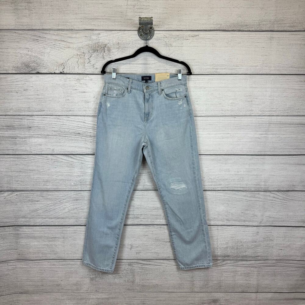 NYDJ Women's Light Washed High Rise Charlotte Relaxed Jeans Size 27